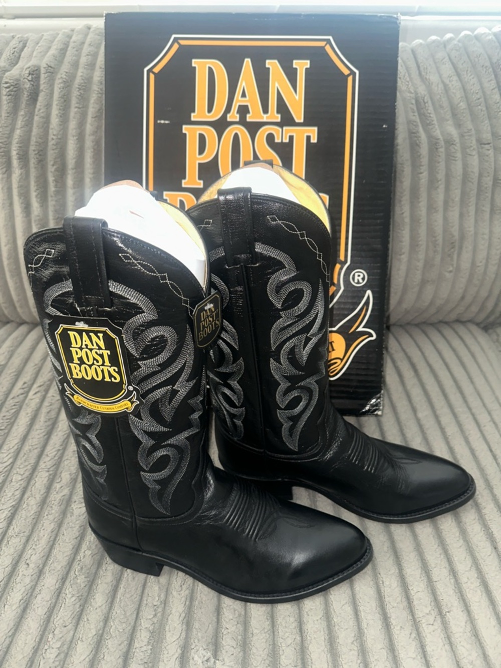 Dan Post men’s Black Cowboy Boots size 7.5